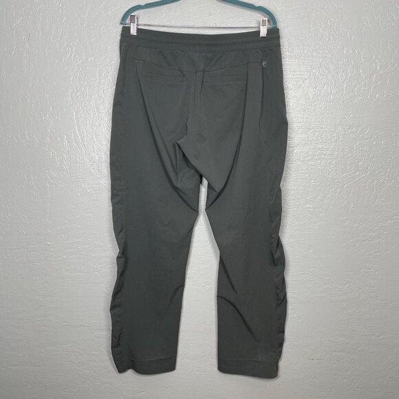 Kuhl Women L Gray FreeFlex Move Pants Zip Pocket Drawstring Waist Lightweight - Picture 5 of 12